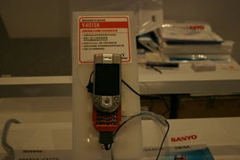 三洋在2004年中國國際通信設備技術展上展示多款3G手機